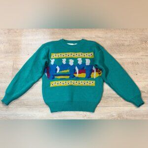 Ocean Pacific Vintage 80’s Crewneck Surfer Sweater Size Medium